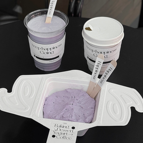 Disposable Kraft Lunch Box Supplier - OEM Internet Celebrity Yogurt Brown Rice Pulp