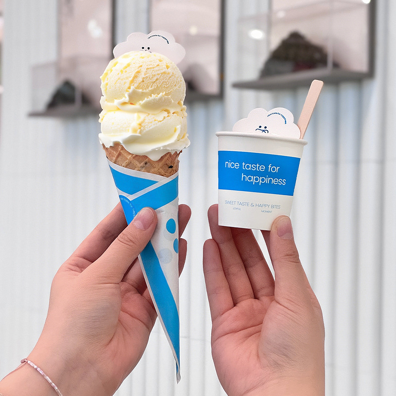 Eco Ice Cream Cups Manufacturer - OEM Custom 4oz Single Wall Biodegradable