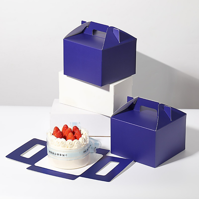 Plastic Cake Box Supplier - OEM Portable Disposable 4-Inch Square Recyclable