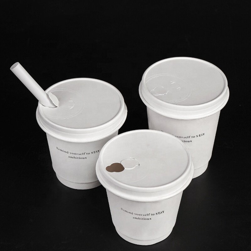 Paper Cup Lids Factory - OEM 90mm Disposable Leak-proof Non Spill Limon