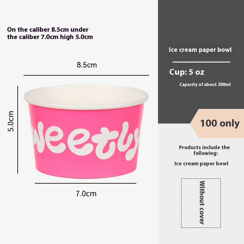 Taiyaki Ice Cream Cups Factory - OEM Eco-Friendly 3-8oz Compostable Kraft