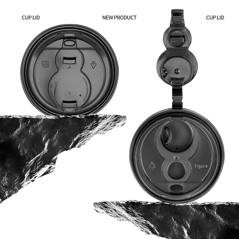 Gourd Integrated Cup Lid Manufacturer - OEM 90mm One-Piece Plastic Cans Leak-Proof