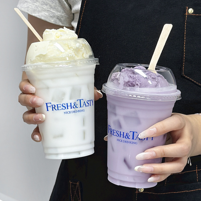 Disposable PET Cup Factory - OEM 98mm Single Wall for Cold Drinks Milk Tea