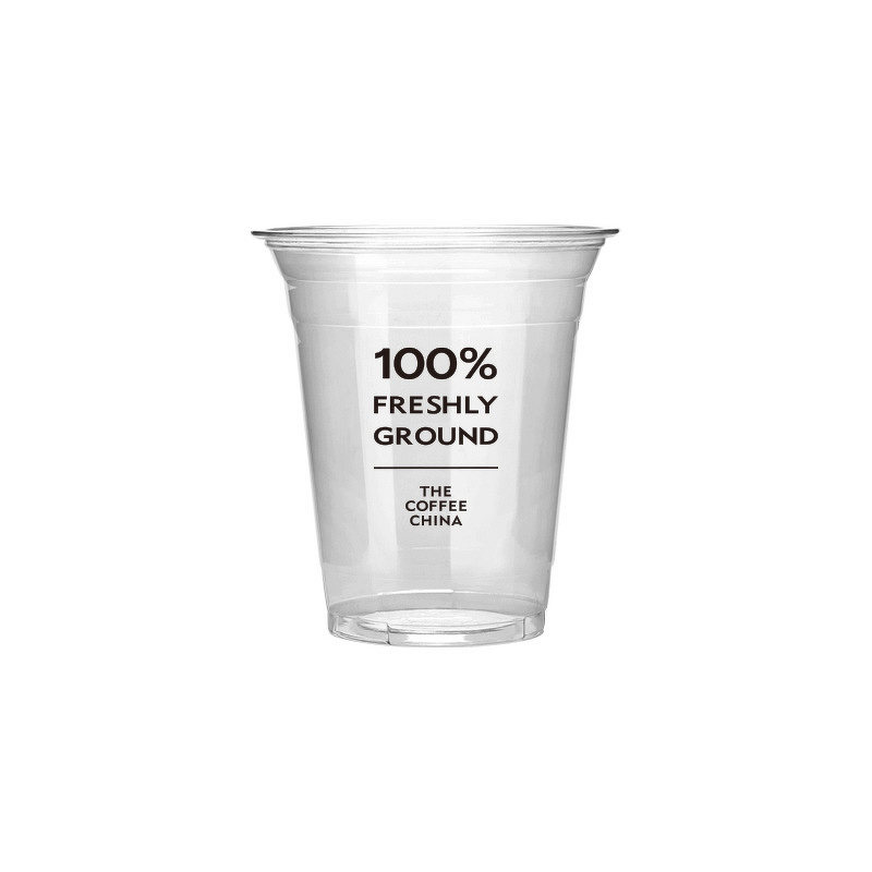 PET Plastic Cup Supplier - OEM Customizable 14OZ Single Wall Cup Lid Cold Drinks