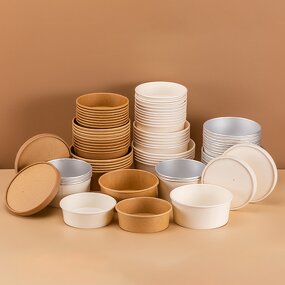 Paper Soup Bowl Factory - OEM Factory Price 1000ml Food Grade Kraft