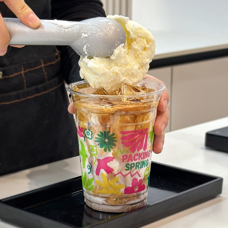 PET Single Wall Cup Factory - OEM Custom Printed Logo 24OZ for Cold Drinks