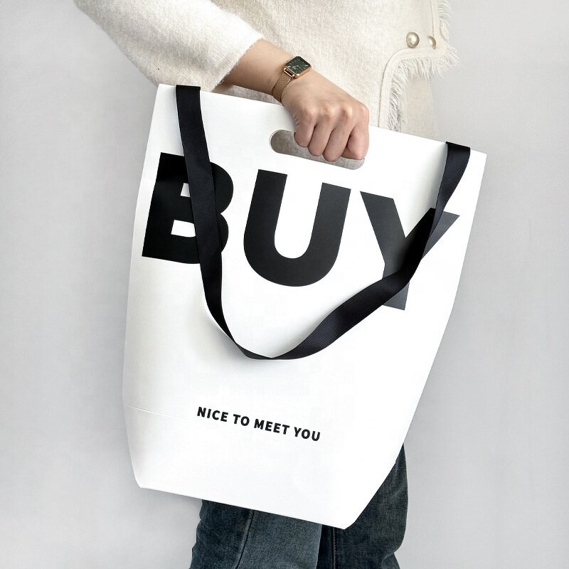 Shopping Paper Bag Factory - OEM Customized White Cardboard Bucket Cosmetics