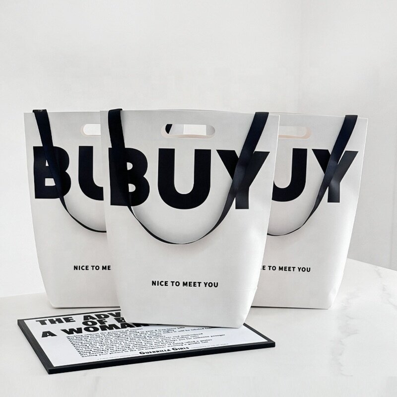 Shopping Paper Bag Factory - OEM Customized White Cardboard Bucket Cosmetics