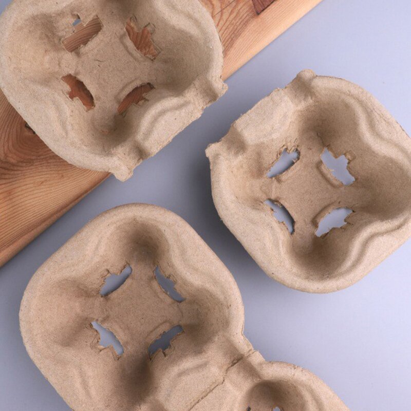 Corrugated Cup Holders Manufacturer - OEM Disposable Biodegradable Four Double