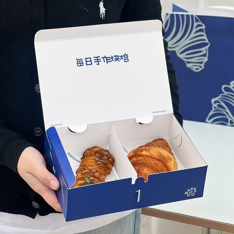 Cardboard Takeaway Box Supplier - OEM Trendy Commercial Bakery Vanishing Printing