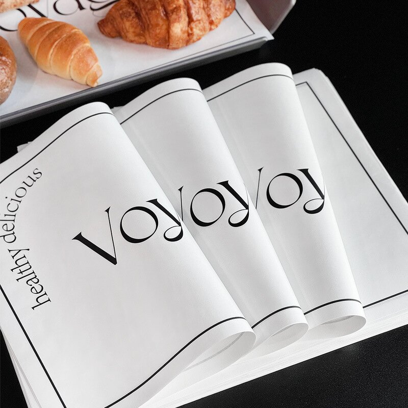 Food Wrapping Paper Factory - OEM Custom Printed Greaseproof Wax Coated Sheets