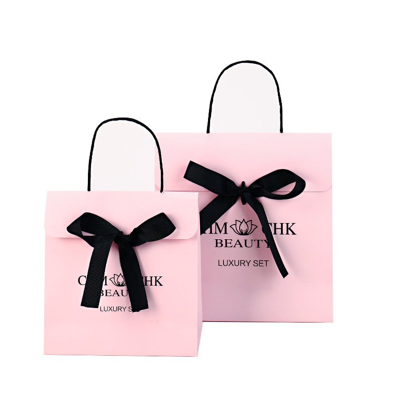 Paper Gift Bag Supplier - OEM Wholesale Custom Printed Logo Luxury White