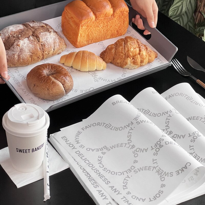 Waxed Paper Supplier - OEM Food Grade Pe Wax Burger Wrap Paper Customize