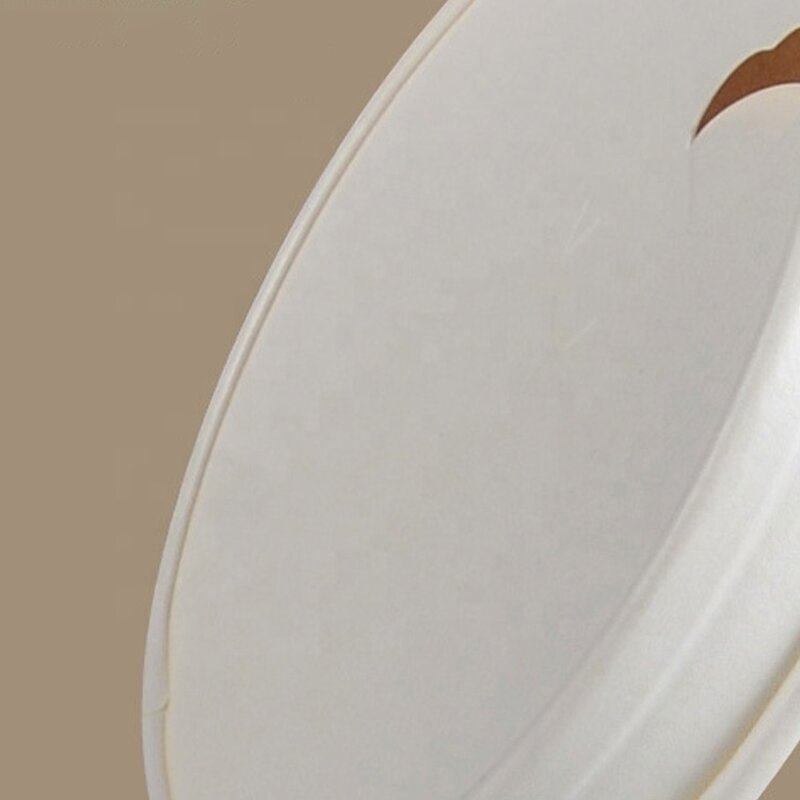 Kraft Paper Coffee Cup Lid Supplier - OEM Factory Custom 8-16oz 80-90mm Biodegradable