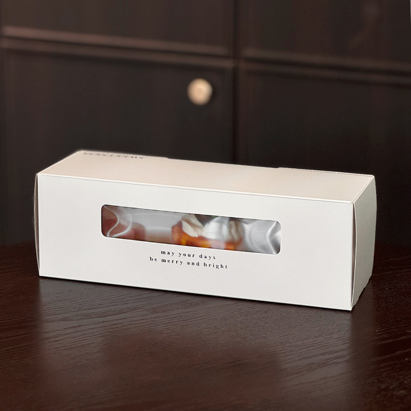 Silver Egg Tart Packaging Supplier - OEM Exquisite French Puff Dessert Folders