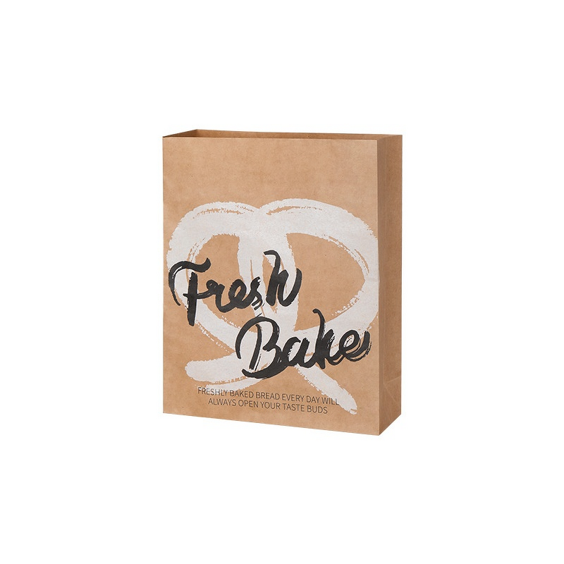 Kraft Takeaway Bags Factory - OEM Customizable Large Screen Printed Ribbon