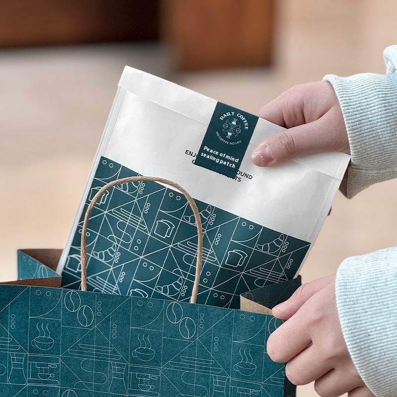 Kraft Paper Bag Supplier - OEM Commercial for Bread Pizza Self-Adhesive Sealing