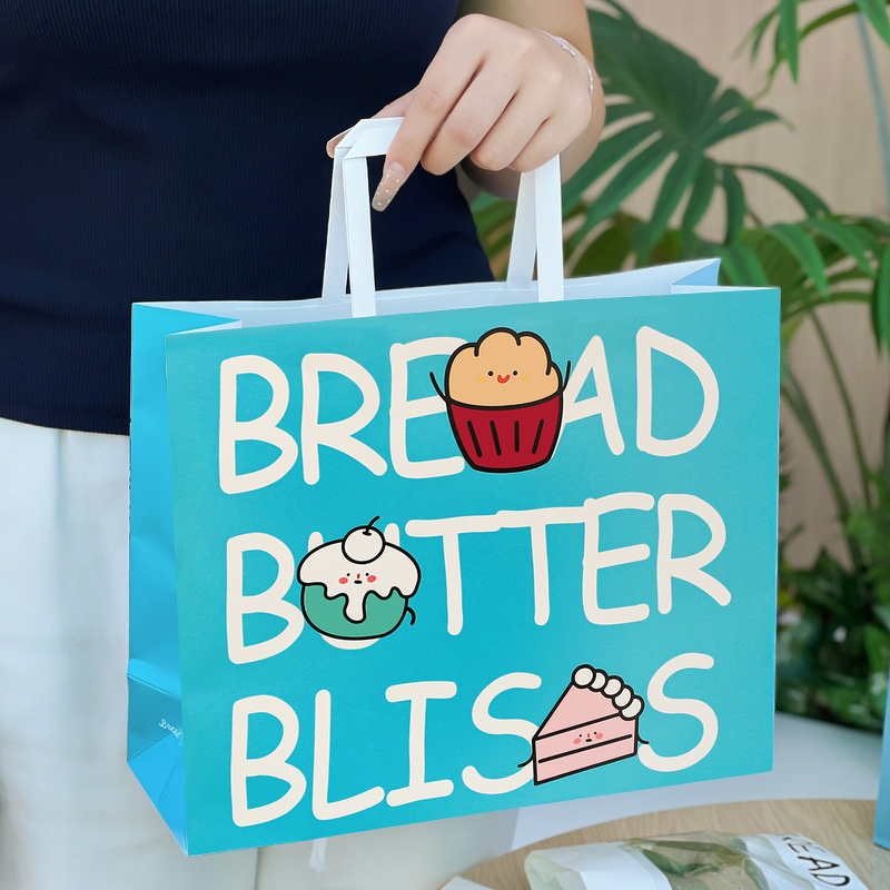 Bread Packaging Bag Factory - OEM Baking Tote Croissant Bagel Kraft Recyclable