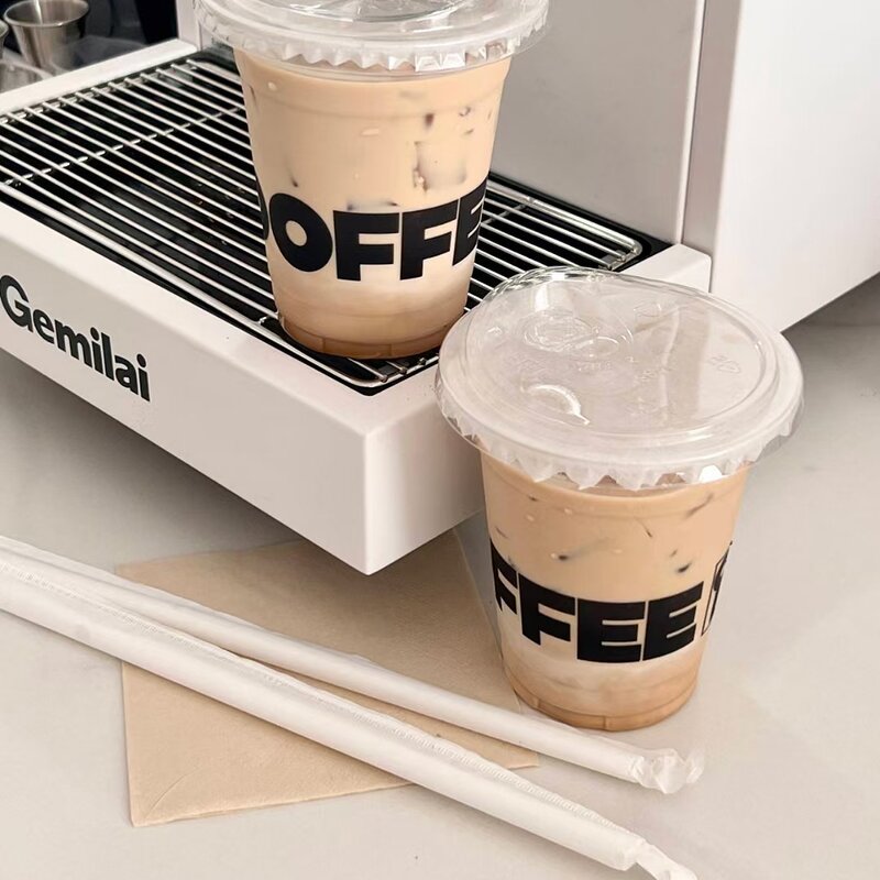 Clear Plastic Cup Manufacturer - OEM Custom Printed Single Wall Cup Lid 12-24oz