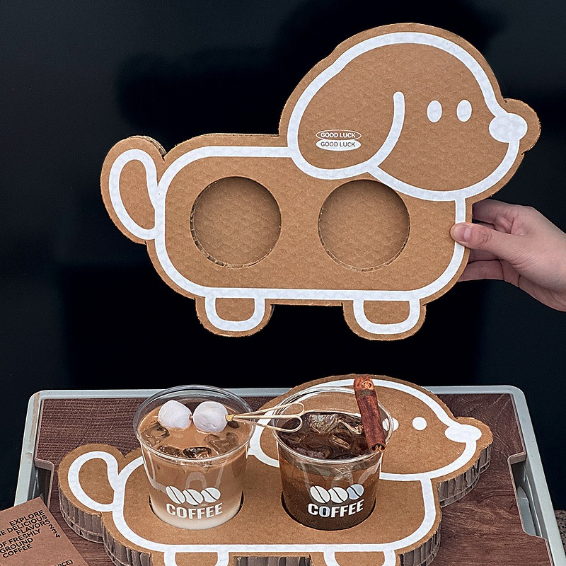 Corrugated Coffee Stand Factory - OEM Honeycomb Paper Cup Holder with Tasting Cups