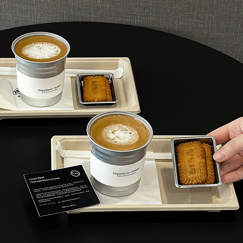 Disposable Aluminum Cup Supplier - OEM 280ml Insulated Mini Pulp for Camping