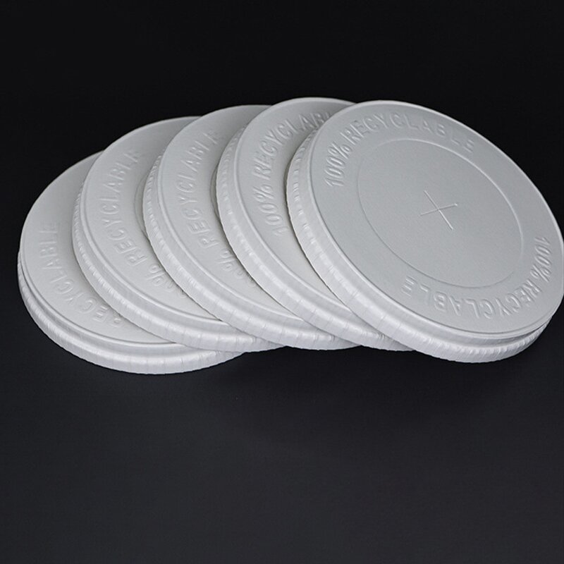 Paper Lids Factory - OEM New Biodegradable Compostable Logo Printed Cover