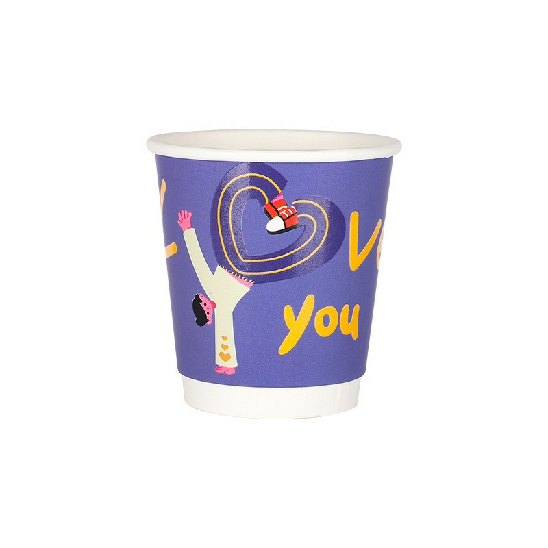 Coffee Cup Sleeve Supplier - OEM Valentine's Day Creative Single Wall Kraft