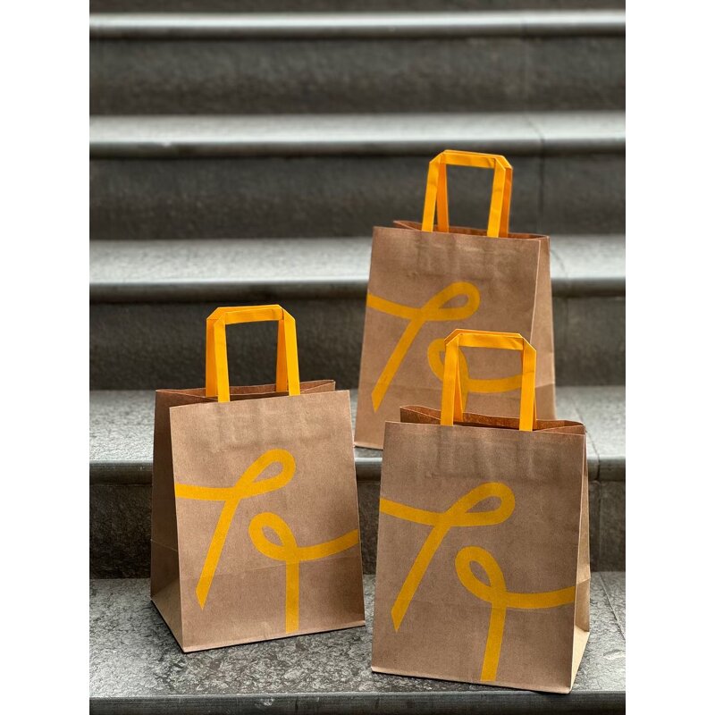 Kraft Paper Bag Factory - OEM Custom Logo Printed for Clothing Pizza Coffee