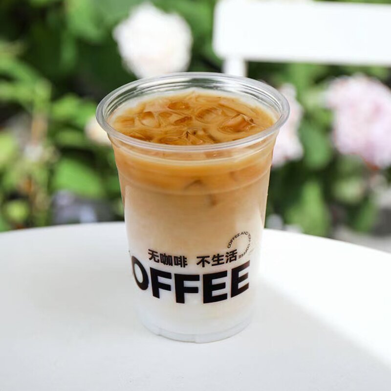 Clear Plastic Cup Manufacturer - OEM Custom Printed Single Wall Cup Lid 12-24oz