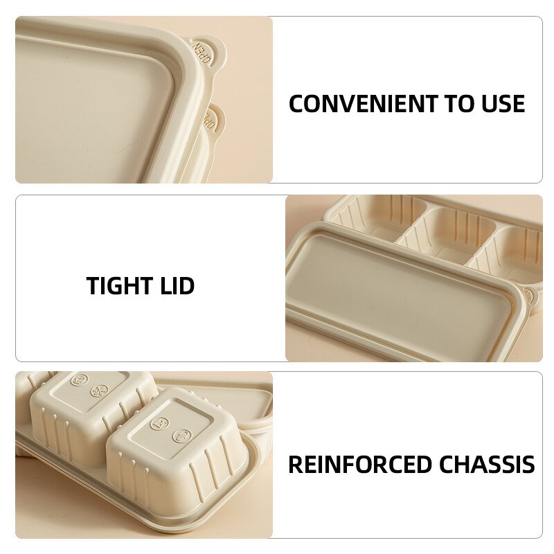 Corn Starch Lunch Box Manufacturer - OEM Customized Degradable Multi Grid Packaging