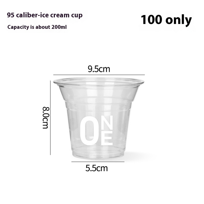 Double-Skin PP Cup Manufacturer - OEM 250ml 95mm Logo Printed for Ice Cream