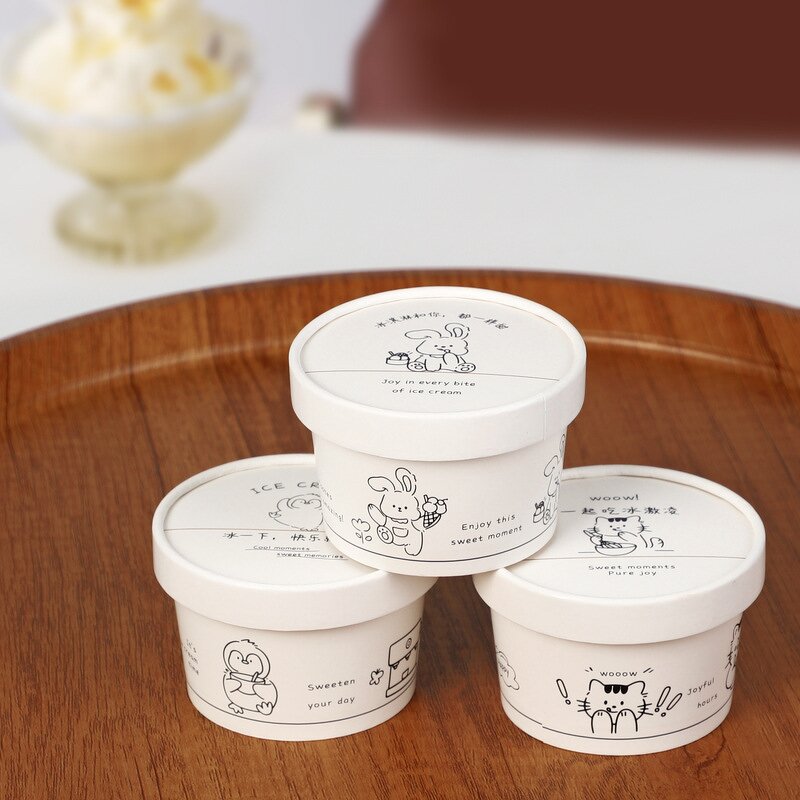 Customized Ice Cream Cup Manufacturer - OEM 5 oz Disposable Take Out Dessert Cup