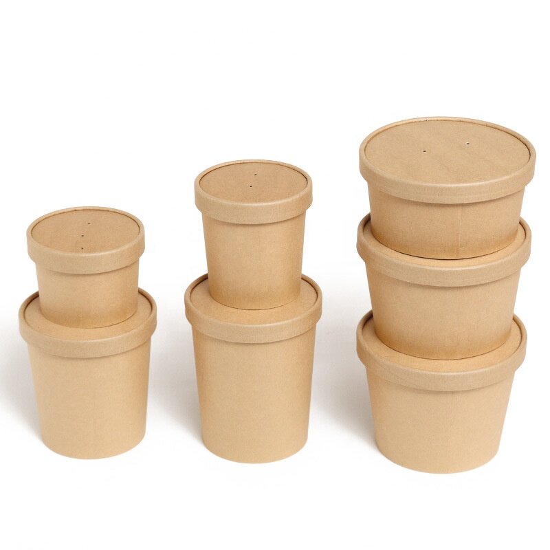 Double Wall Soup Bowls Manufacturer - OEM Wholesale Heatable Kraft Paper Bowl