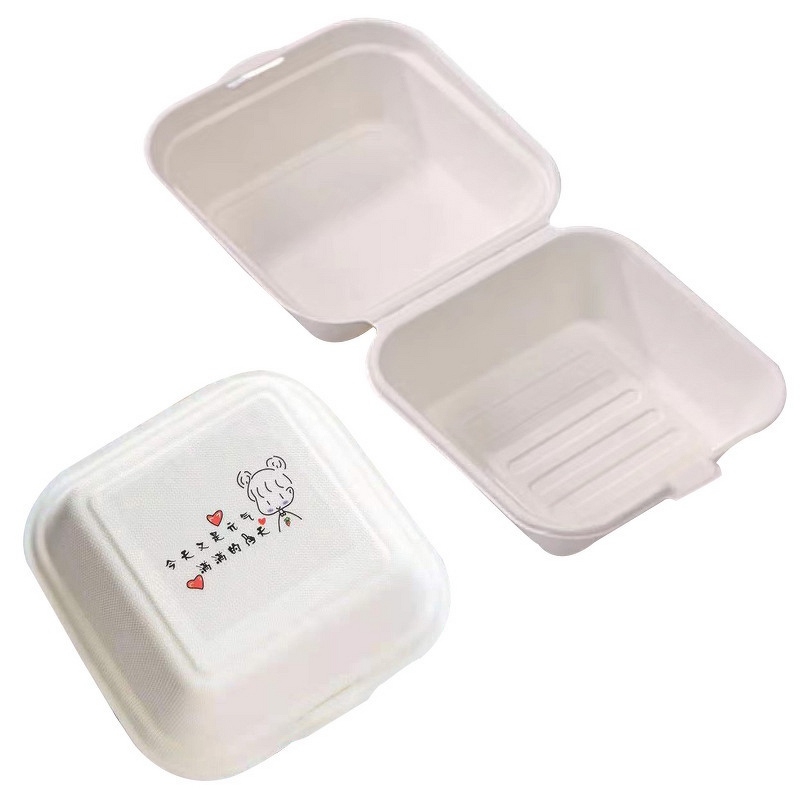 Biodegradable Lunch Boxes Manufacturer - OEM Wholesale Takeaway Set Kraft Pulp Boxes