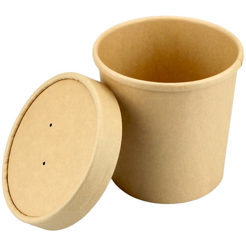 Double Wall Soup Bowls Manufacturer - OEM Wholesale Heatable Kraft Paper Bowl