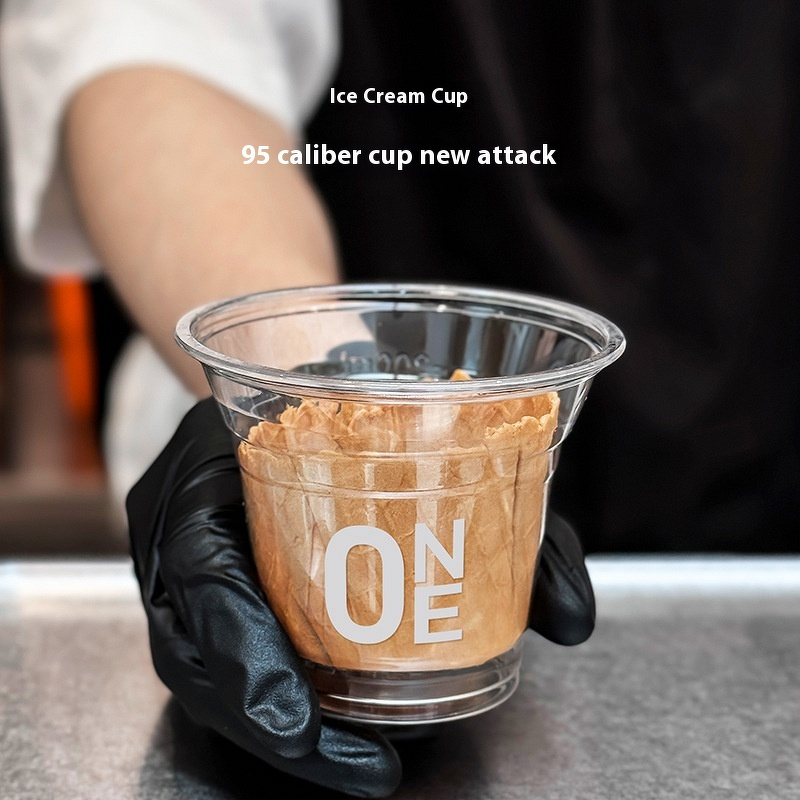 Double-Skin PP Cup Manufacturer - OEM 250ml 95mm Logo Printed for Ice Cream