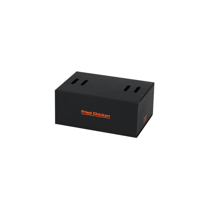 Black Cardboard Box Factory - OEM High-End Take-Out Korean Fried Chicken Box