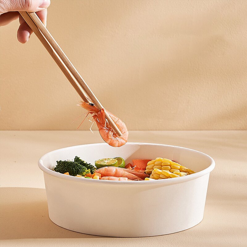Paper Soup Bowl Factory - OEM Factory Price 1000ml Food Grade Kraft