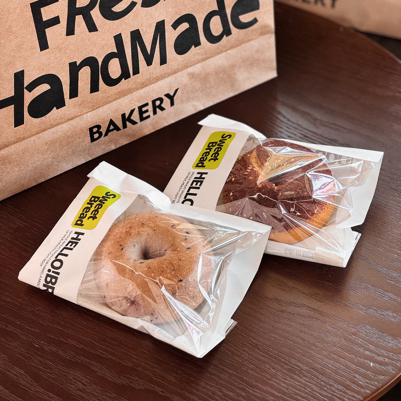 Kraft Takeaway Bags Factory - OEM Customizable Large Screen Printed Ribbon