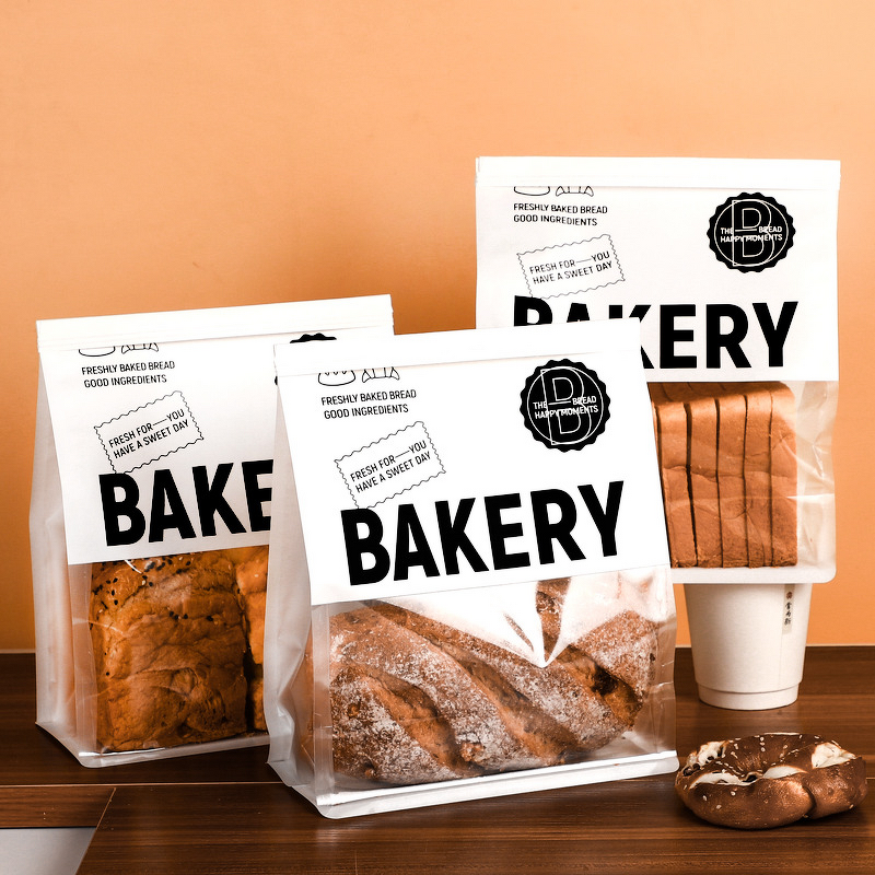 Kraft Paper Bag Factory - OEM Minimalist Style Ins for Toasted Bread Croissant