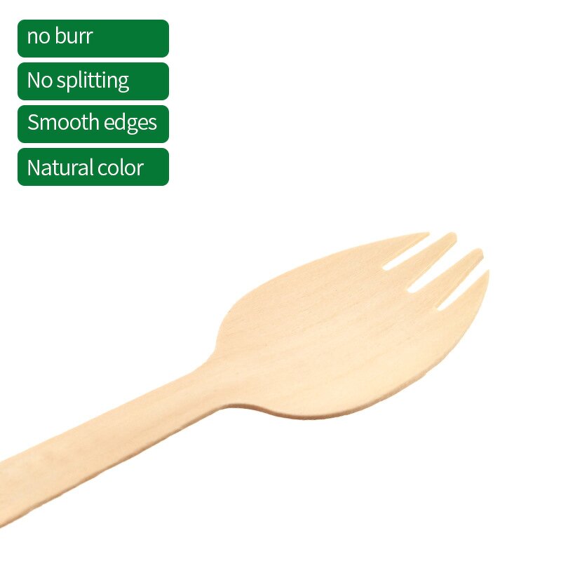 Wooden Fork Spoon Supplier - OEM 160mm Environmentally Friendly Degradable