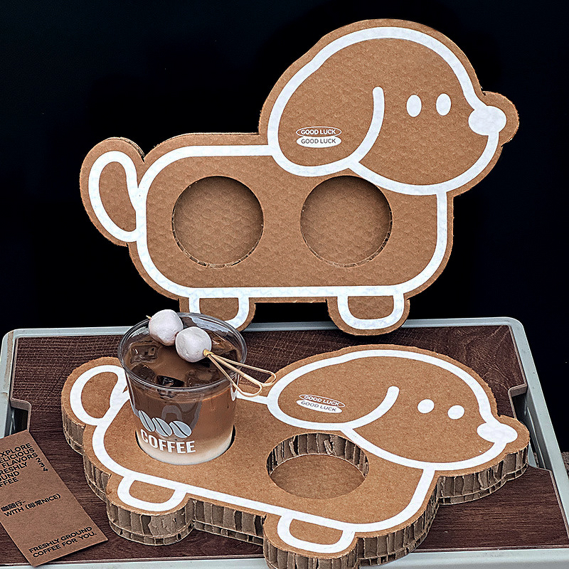 Corrugated Coffee Stand Factory - OEM Honeycomb Paper Cup Holder with Tasting Cups