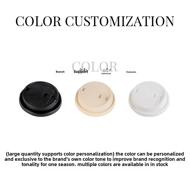 Gourd Integrated Cup Lid Manufacturer - OEM 90mm One-Piece Plastic Cans Leak-Proof