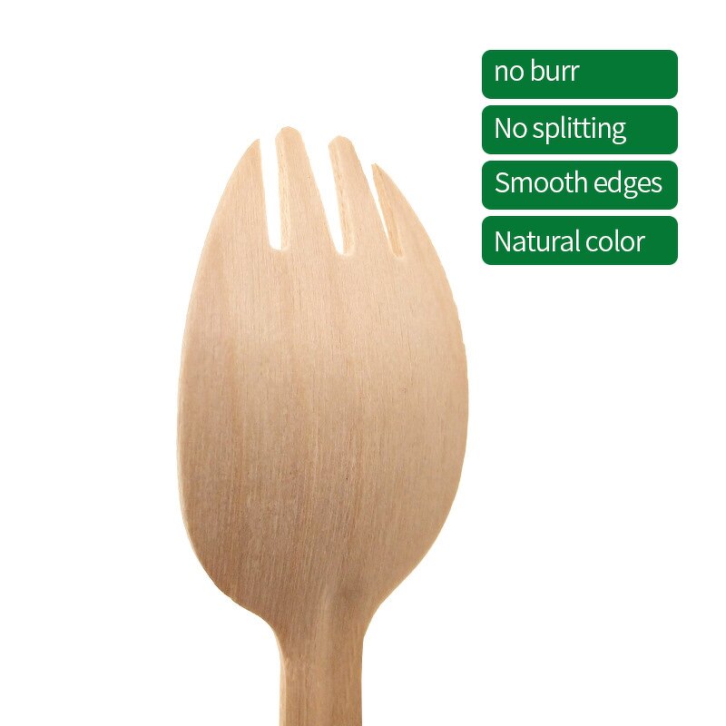 Wooden Fork Spoon Supplier - OEM 160mm Environmentally Friendly Degradable