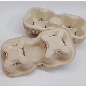 Paper Pulp Cup Holder Factory - OEM Custom Biodegradable Detachable Double Cups