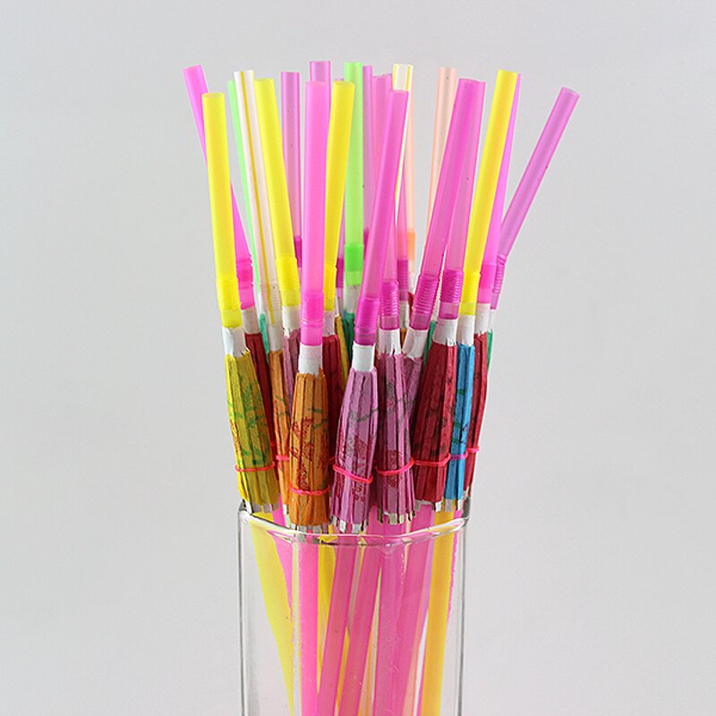 Colorful Art Straw Supplier - OEM New Disposable for Juice Beverage Cocktail