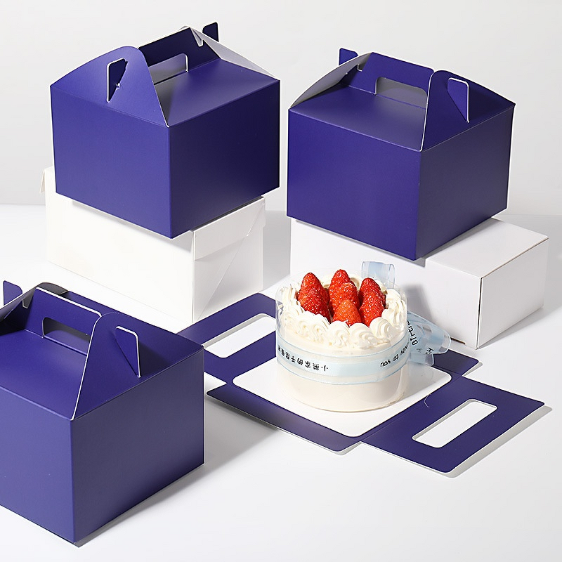 Plastic Cake Box Supplier - OEM Portable Disposable 4-Inch Square Recyclable