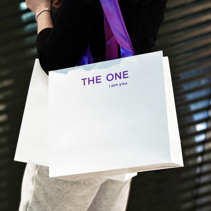 Cardboard Packaging Bag Manufacturer - OEM 2024 Wholesale Custom Logo White Black