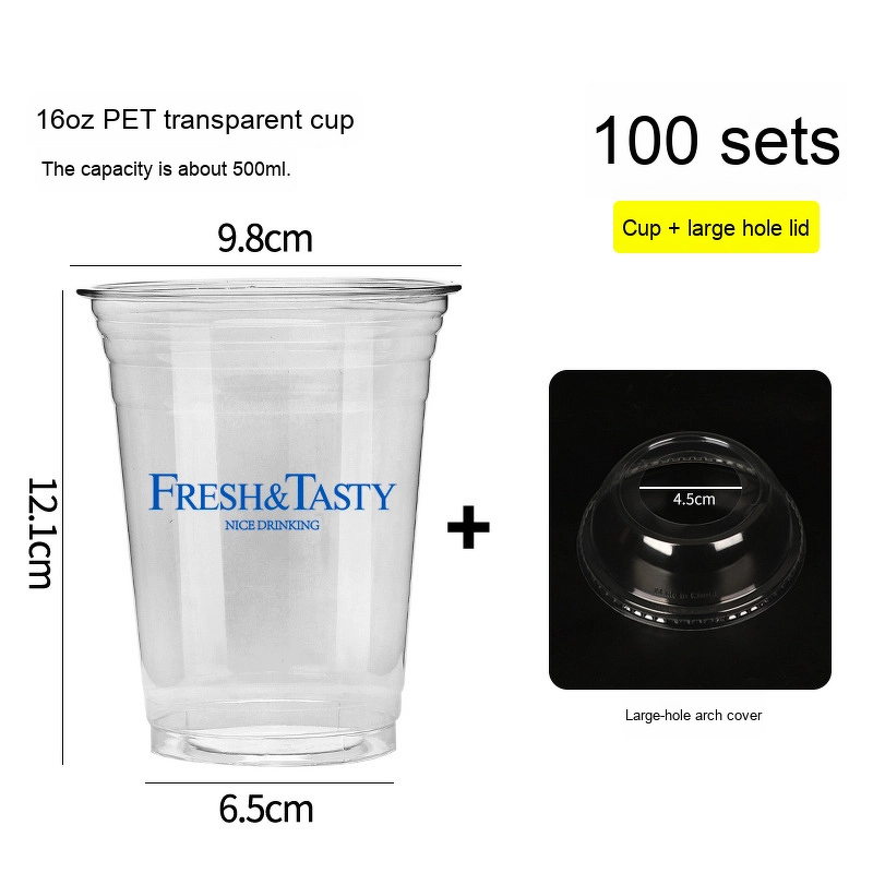 Disposable PET Cup Factory - OEM 98mm Single Wall for Cold Drinks Milk Tea