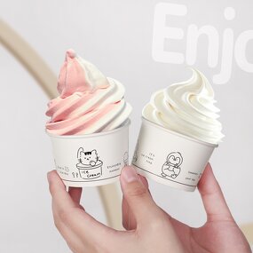 Customized Ice Cream Cup Manufacturer - OEM 5 oz Disposable Take Out Dessert Cup